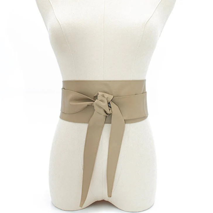 Obi Wrap Belt in Taupe | Bolsa Nova Handbags