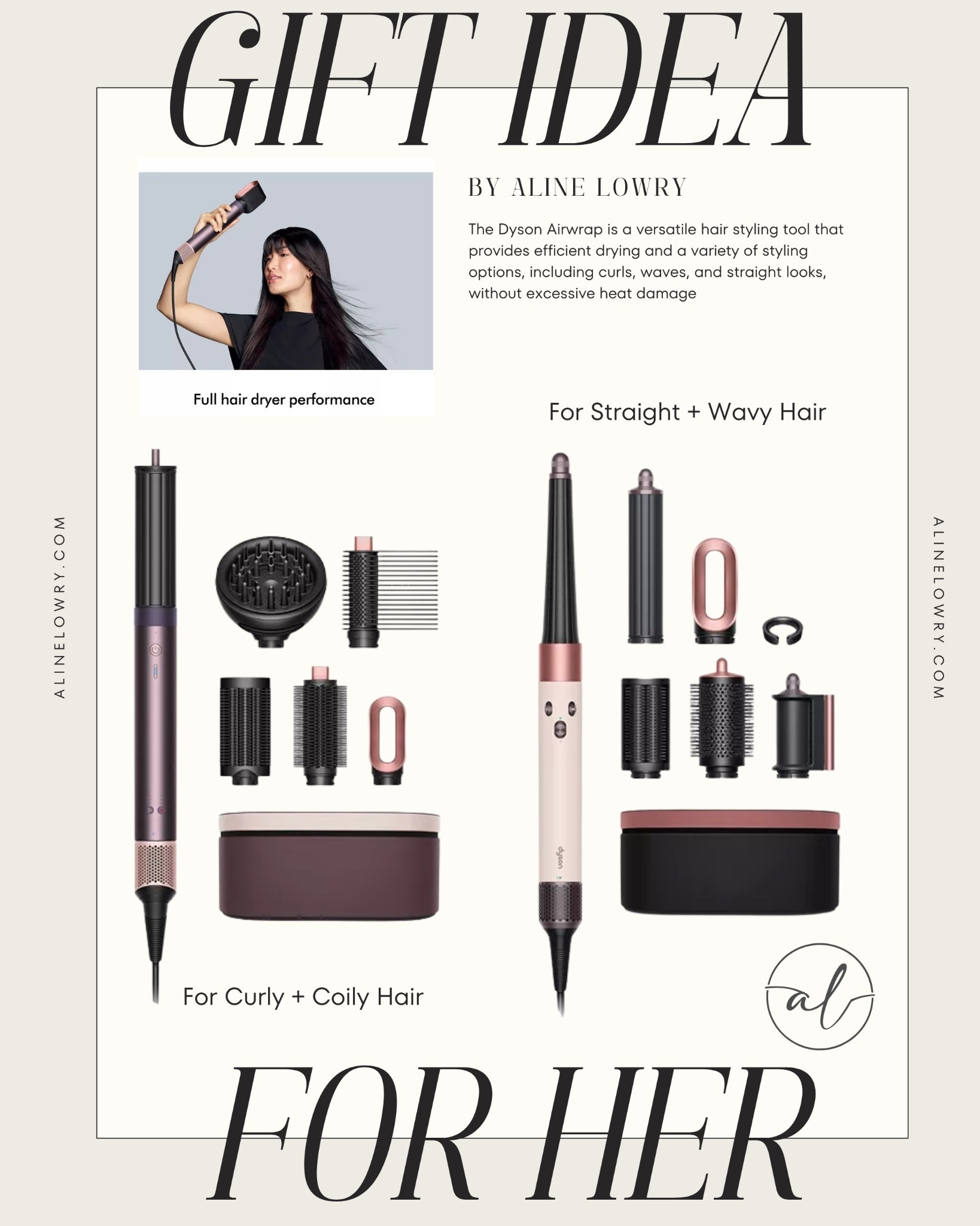 Gift guide for her 
The Dyson Airwrap is a versatile hair styling tool that provides efficient drying and a variety of styling options, including curls, waves, and straight looks, without excessive heat damage
15% off almost all Beauty, online only. Ends 12/20
@bloomingdales, #bloomingdales, #bloomiespartner and #ad


#LTKBeauty #LTKHoliday #LTKGiftGuide