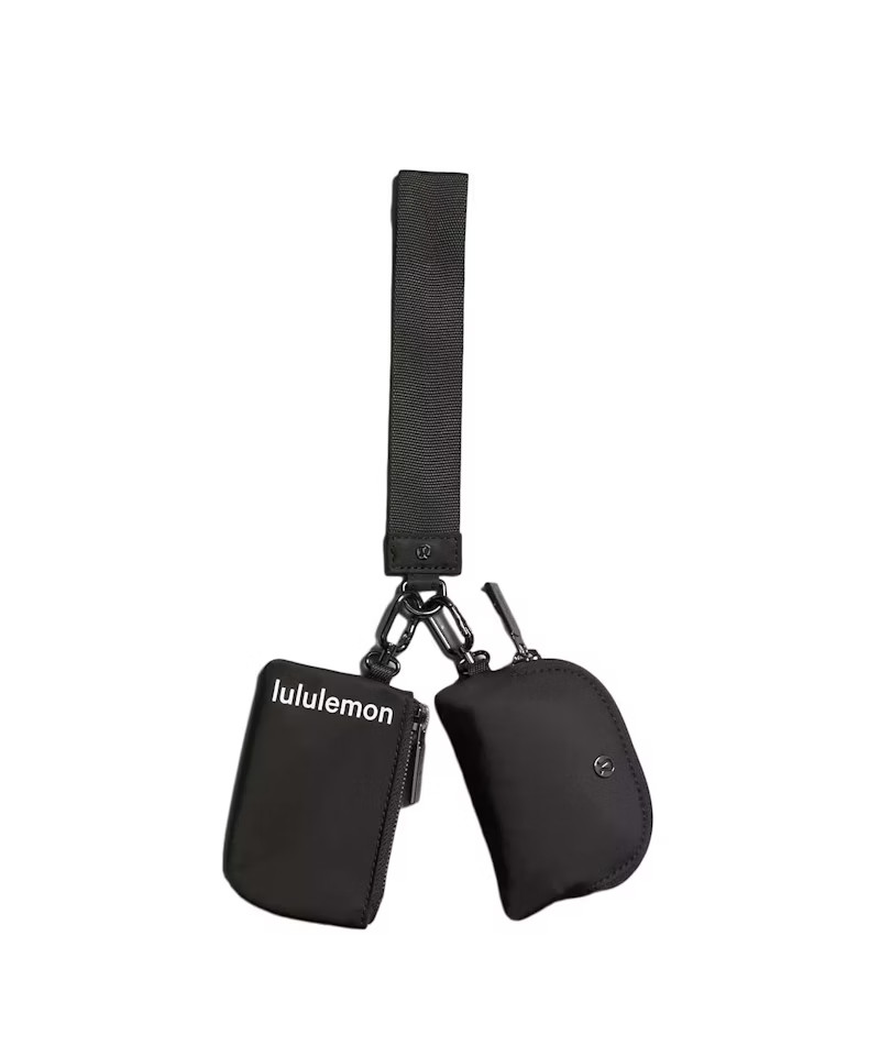 Lululemon Dual Pouch Wristlet Black | StockX