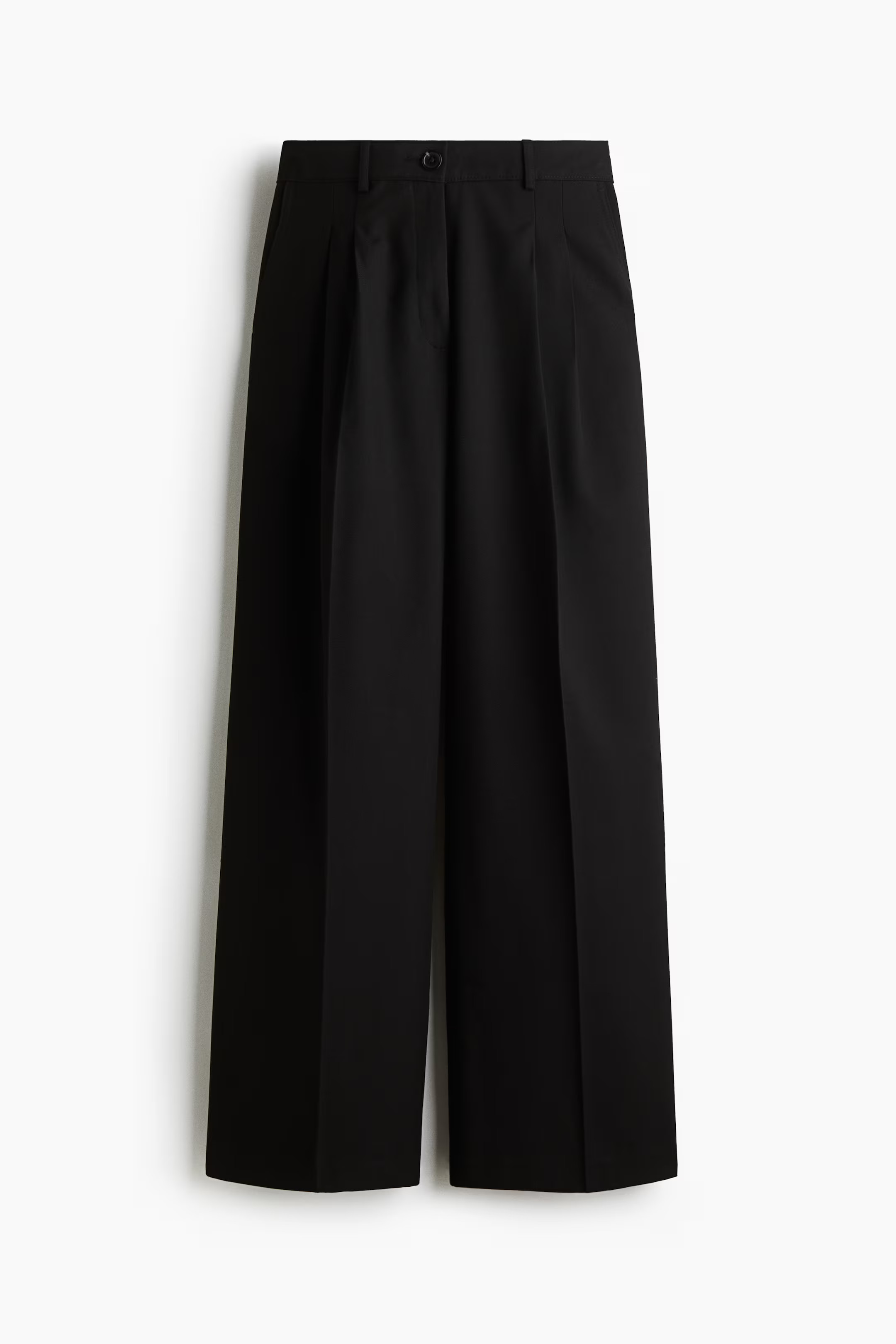 Wide tailored trousers - Black - Ladies | H&M GB | H&M (UK, MY, IN, SG, PH, TW, HK)