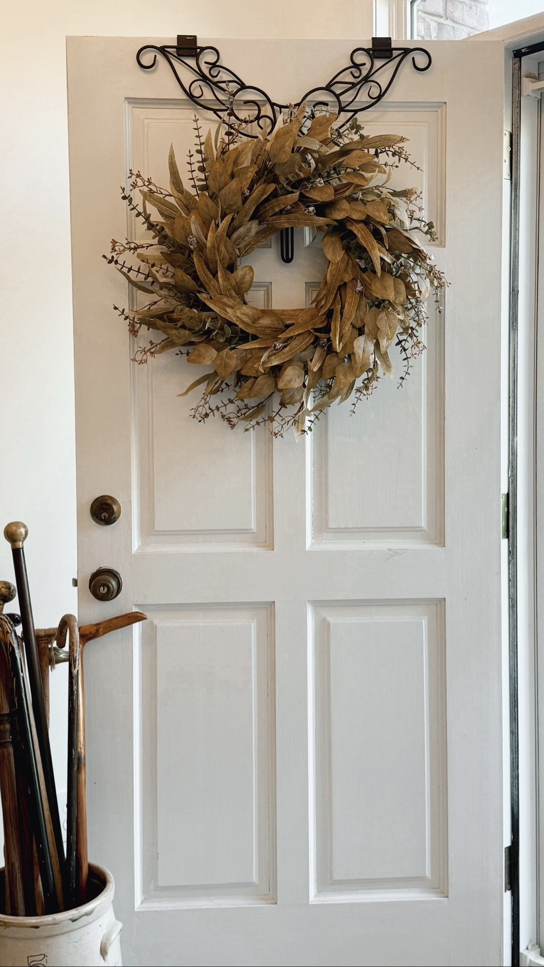 🍂 Timeless Cottage Style

Create a warm, welcoming entry with this bestselling 26” eucalyptus wreath. Made with three varieties of eucalyptus, it has a full, natural look that blends beautifully with vintage-inspired, English cottage, and collected home decor.

#LTKHome #LTKSeasonal #LTKSaleAlert