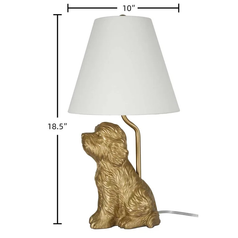 Home Decor Collection Catalina Lighting Golden Doodle Table Lamp with Painted Gold Finish and Tap... | Walmart (US)
