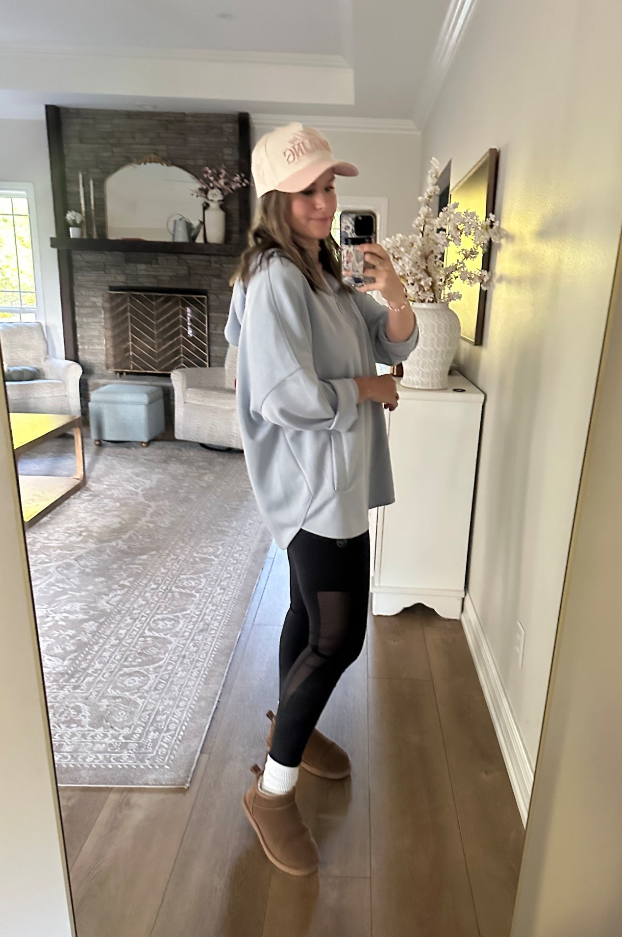 Casual leggings and oversized pullover outfit. Easy fall / winter outfit- has become my mom uniform! Love that it’s a M and covers the booty w leggings! Don’t have to size up at all- runs big! 



#LTKFindsUnder100 #LTKSeasonal #LTKFindsUnder50