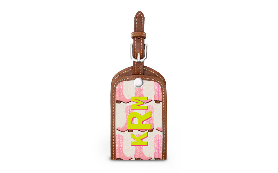 Landry Luggage Tag - Monogram Stripe | Barrington Gifts