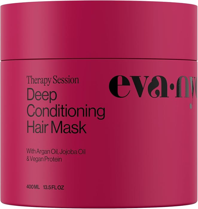 Eva NYC Therapy Session Deep Conditioning Hair Mask with Vegan Protein, Jojoba Oil + Argan Oil - ... | Amazon (US)