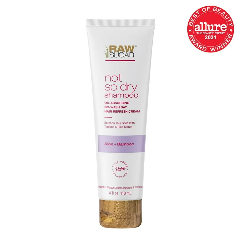 Raw Sugar Not So Dry Shampoo - Aloe + Bamboo, 4 fl oz | Walmart (US)