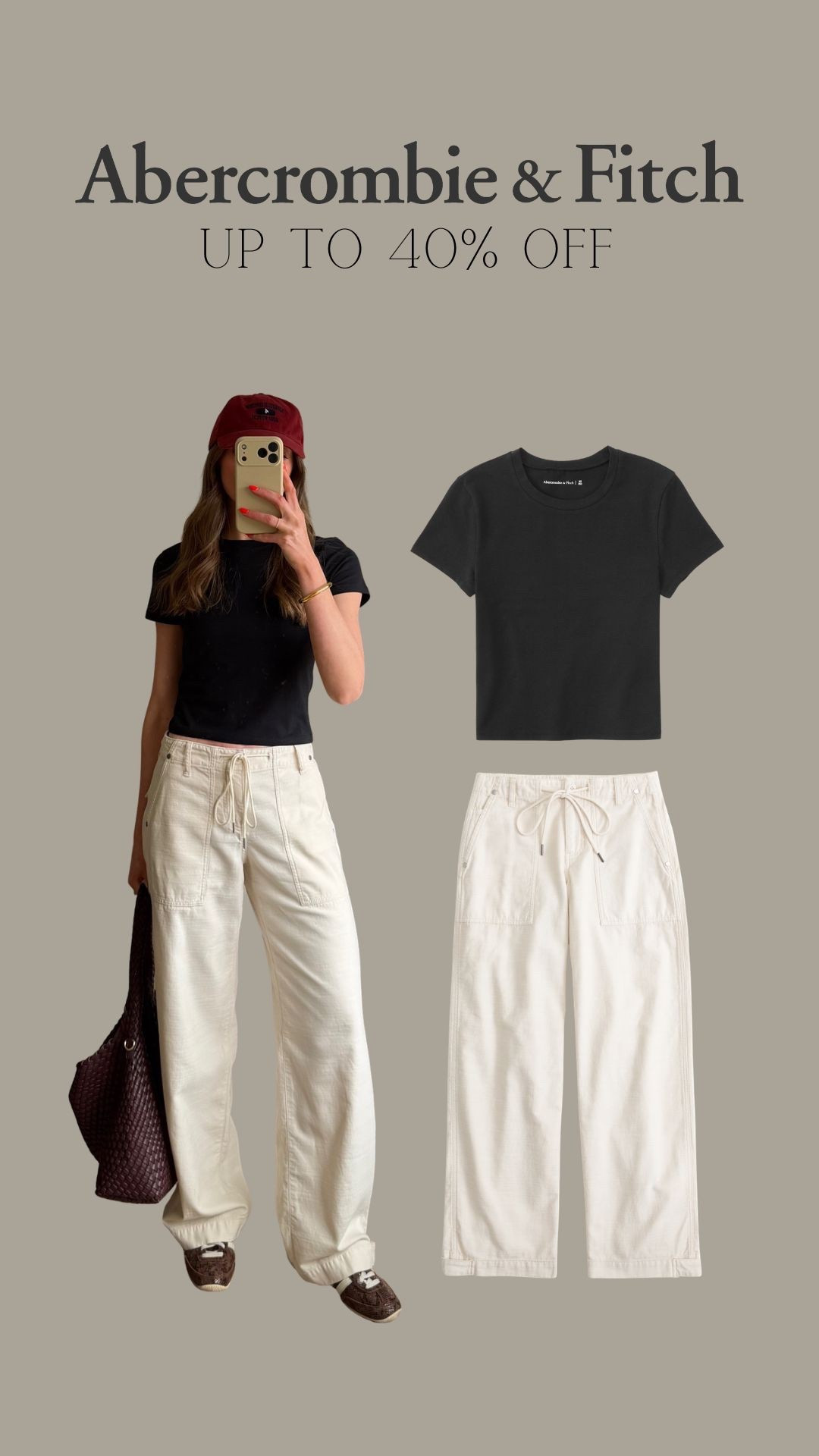 Abercrombie promo weekend, up to 40% off, use: AFEMILY for an extra 15% off
Small in the tee
25 long in the trousers
I’m 5ft 6 