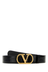Valentino Garavani Vlogo Belt — Black | Italist Inc.