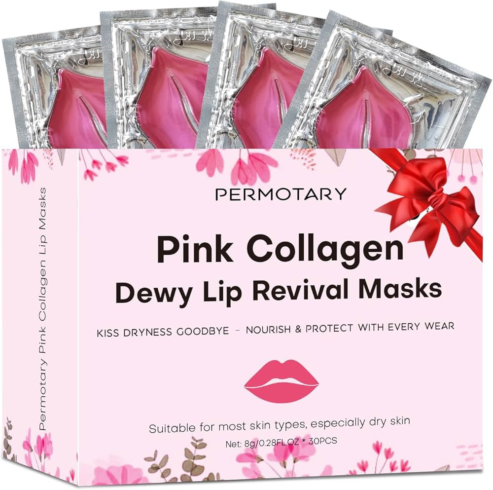 Permotary 30 PCS Moisturizing Collagen Lip Mask Crystal Mouth Care Pads Mask for Moisturizing & R... | Amazon (US)