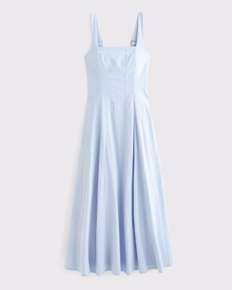 Abercrombie & Fitch Women's The A&F Mila Midi Dress in Lilac Blue - Size XS | Abercrombie & Fitch (US)