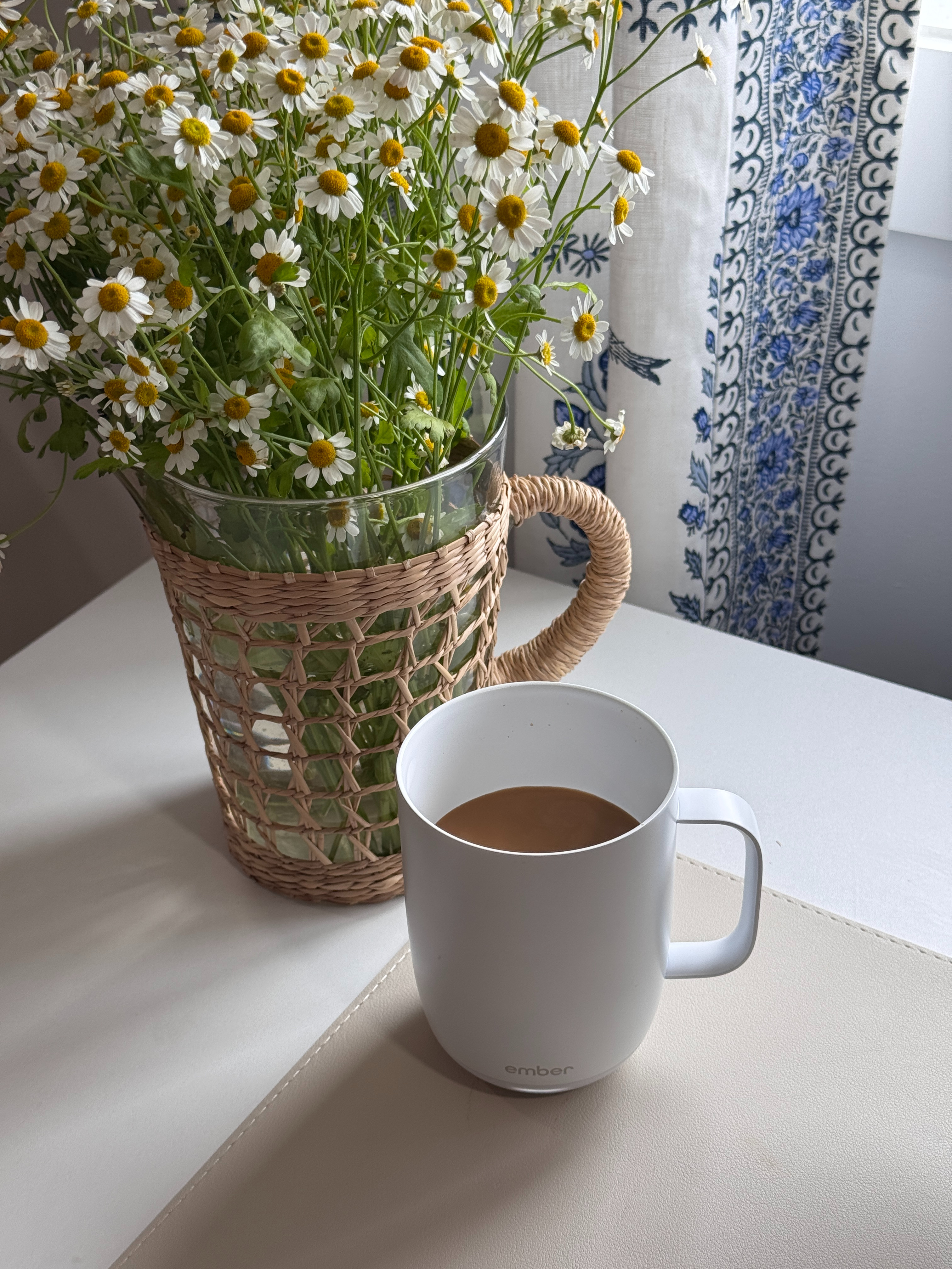 No more cold coffee. This mug is perfect for keeping my coffee warm.  

 