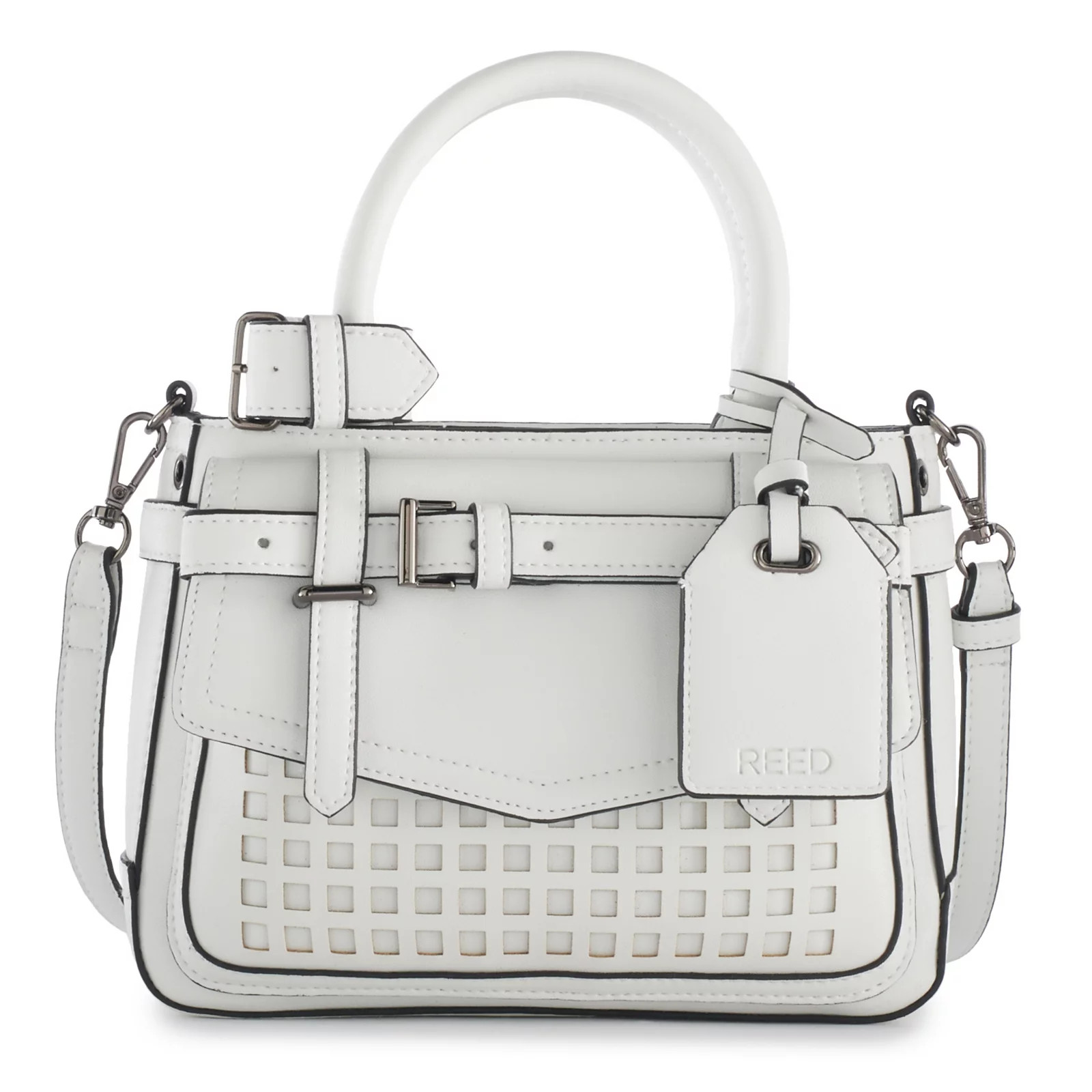 Reed Boxer Mini Convertible Satchel, Women's, White | Kohl's