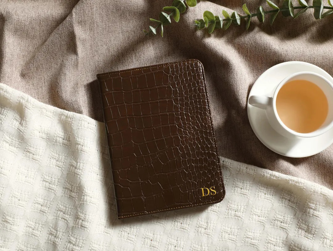 Coffee Leather All New Kindle Case Kindle Cover, Personalized Kindle Case, Custom Name Folio Case... | Etsy (US)