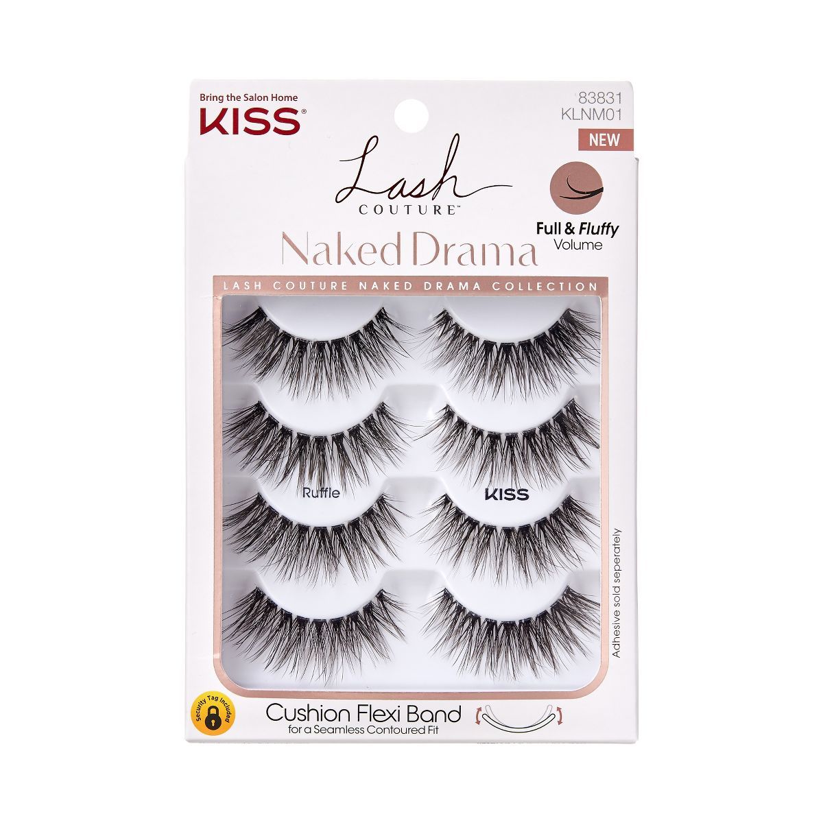 KISS Lash Couture Naked Drama Collection Fake Eyelashes - Ruffle - 4 Pairs | Target