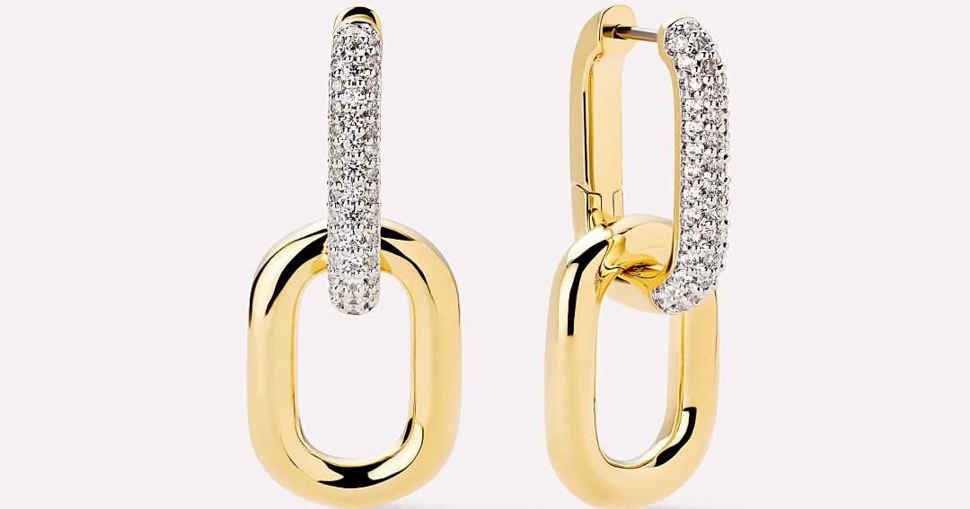 Drop Earrings - Ash Double Pave | Ana Luisa