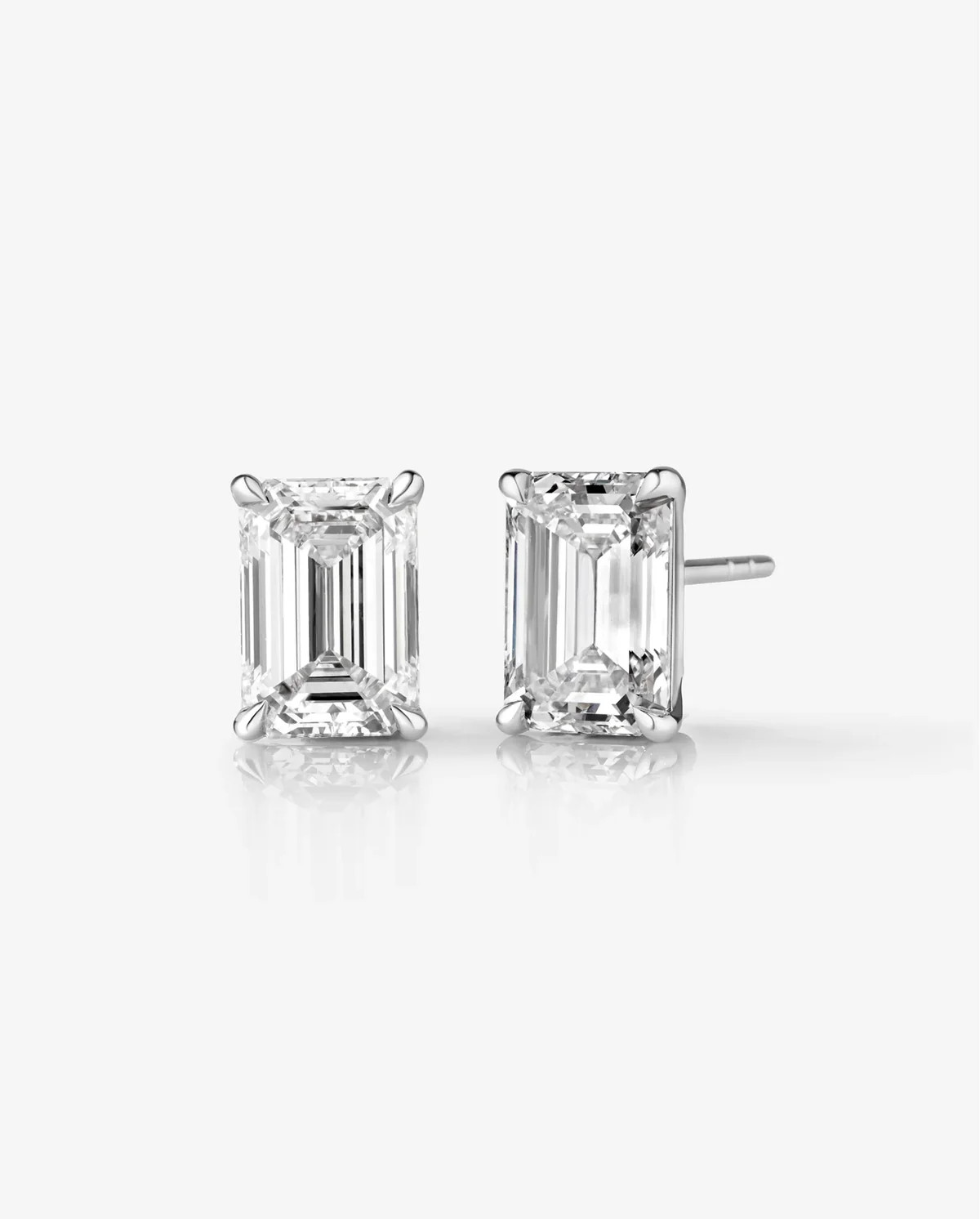 Emerald Lab Diamond Studs | Ring Concierge