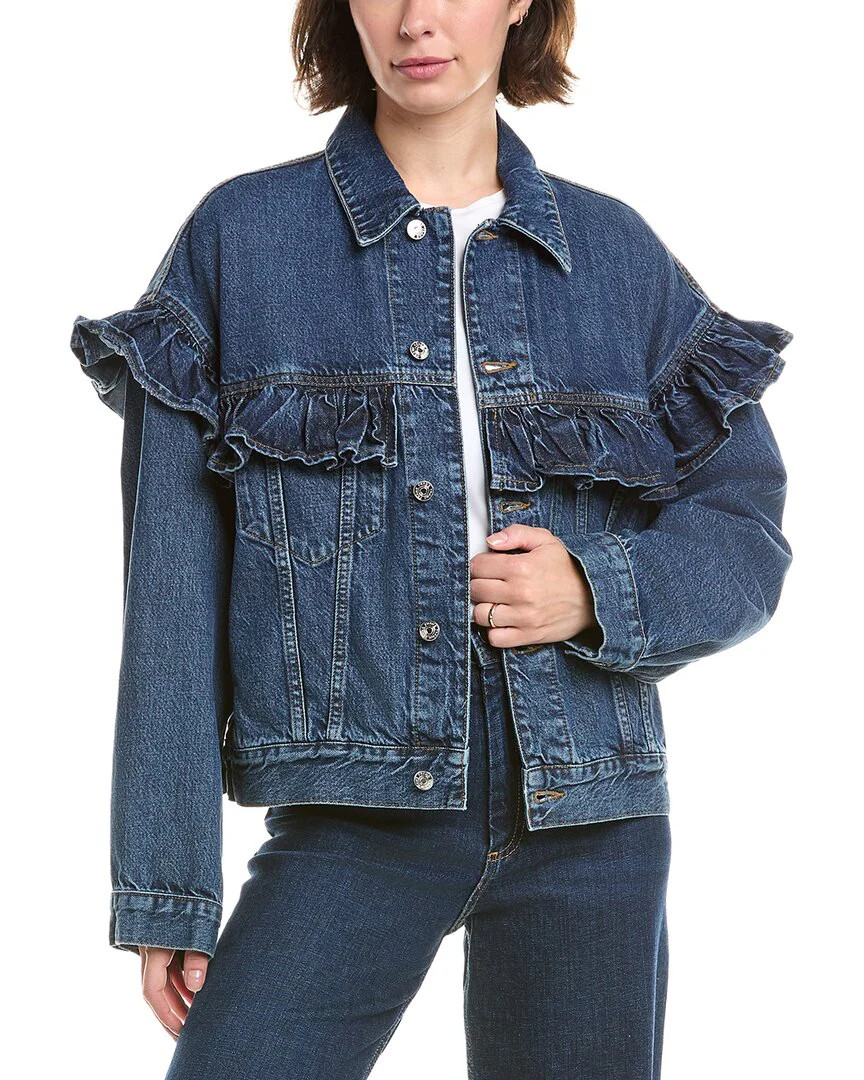FRAME Denim The Ruffle Jacket | Shop Simon