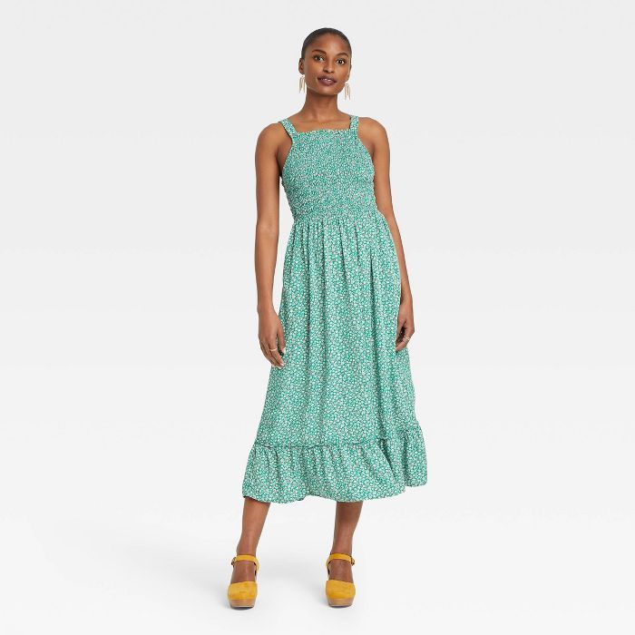 Women's Sleeveless Smocked Strappy Dress - Universal Thread™ Floral | Target