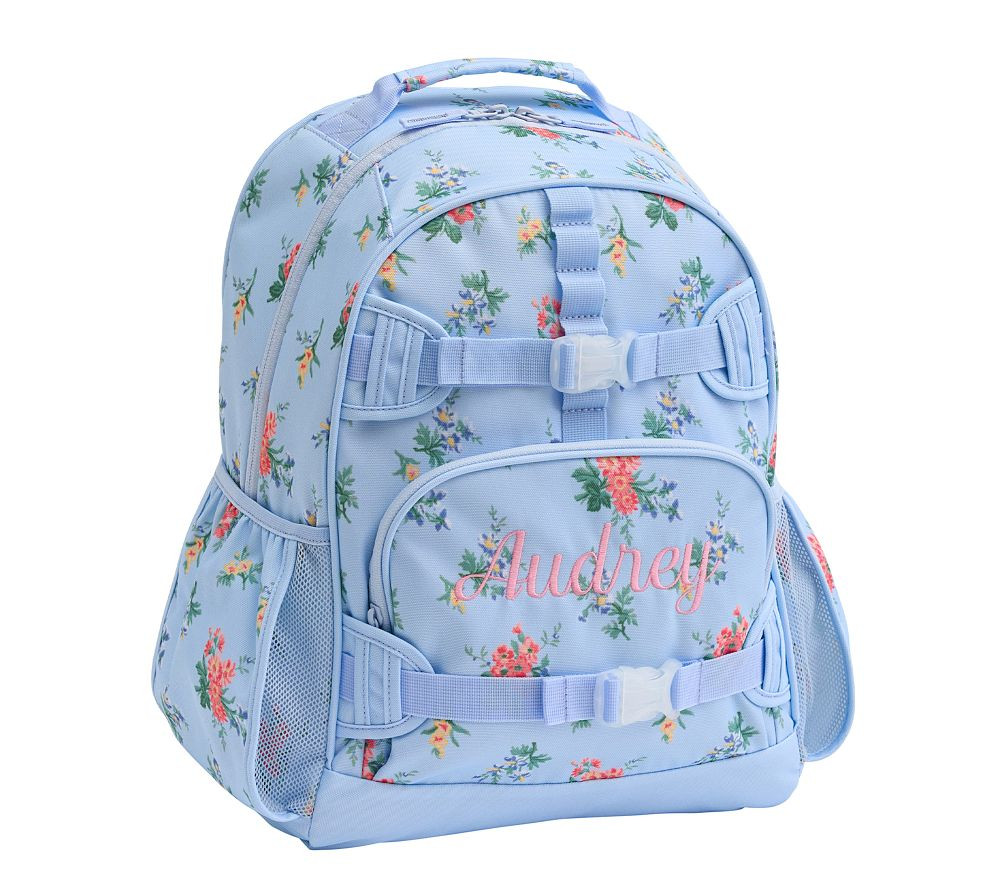 Hill House Home Blue Floral Mackenzie Backpack | Pottery Barn Kids