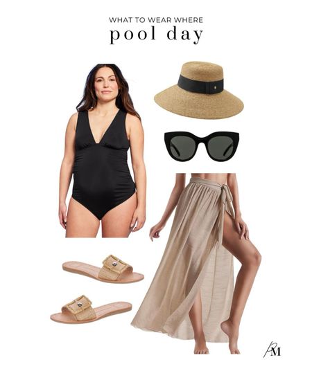 Pool day look. I love this Target maternity swimsuit and Amazon sarong. 

#LTKSeasonal #LTKSwim #LTKStyleTip