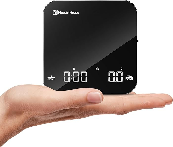 Maestri House Mini Coffee Scale with Timer, USB-C Rechargeable Espresso Scale, 2kg/0.1g Accurate ... | Amazon (US)