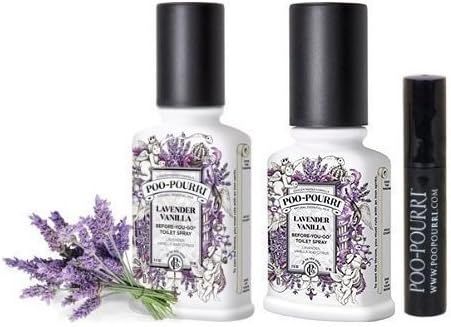 Poo-Pourri Bathroom Deodorizer Set, Lavender Vanilla | Amazon (US)