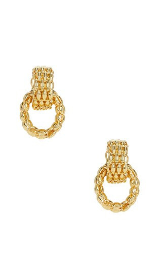 NAiiA Penelope Hoops in Metallic Gold. | Revolve Clothing (Global)