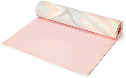 Love Sweat Fitness Premium Yoga Mat | 5mm Pink and Marble Pattern Reversible Non-Slip Exercise Ma... | Amazon (US)