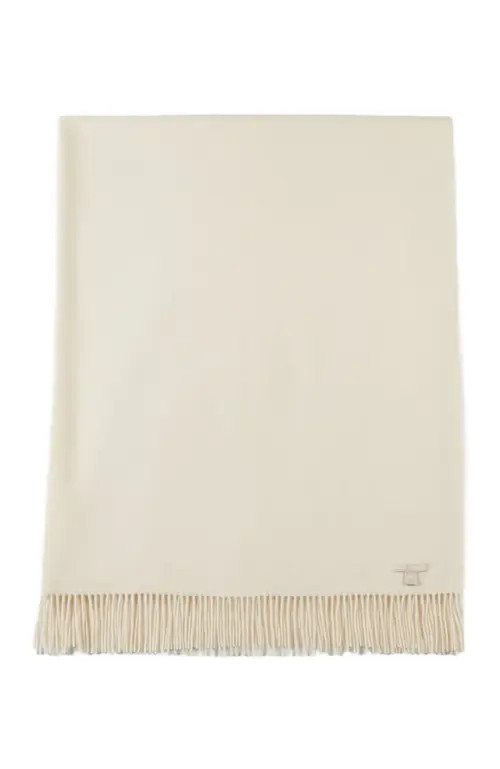 GOBI Mongolian Cashmere Large Blanket With Fringe in Off White at Nordstrom | Nordstrom