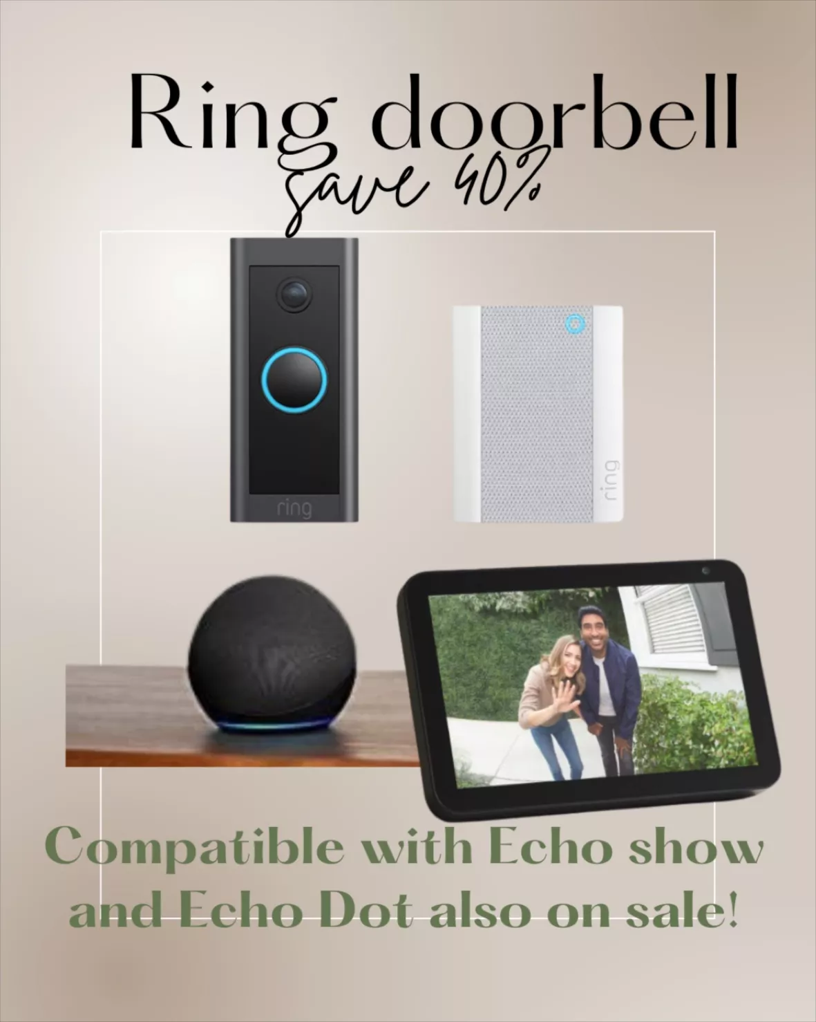 Shop Ring Video Doorbell 4 + Chime Bundle at