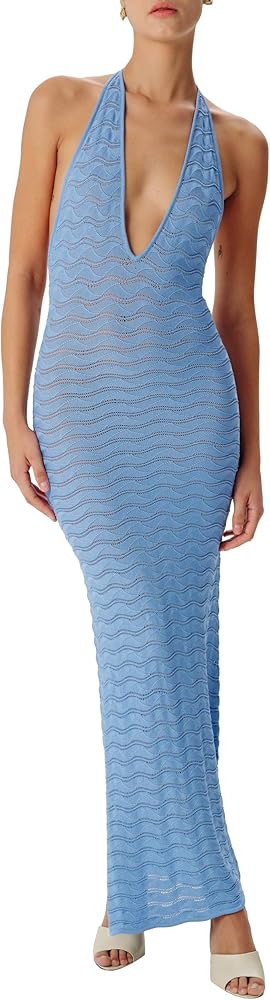 Ronny Kobo Women's Yael Halter Knit Dress | Amazon (US)