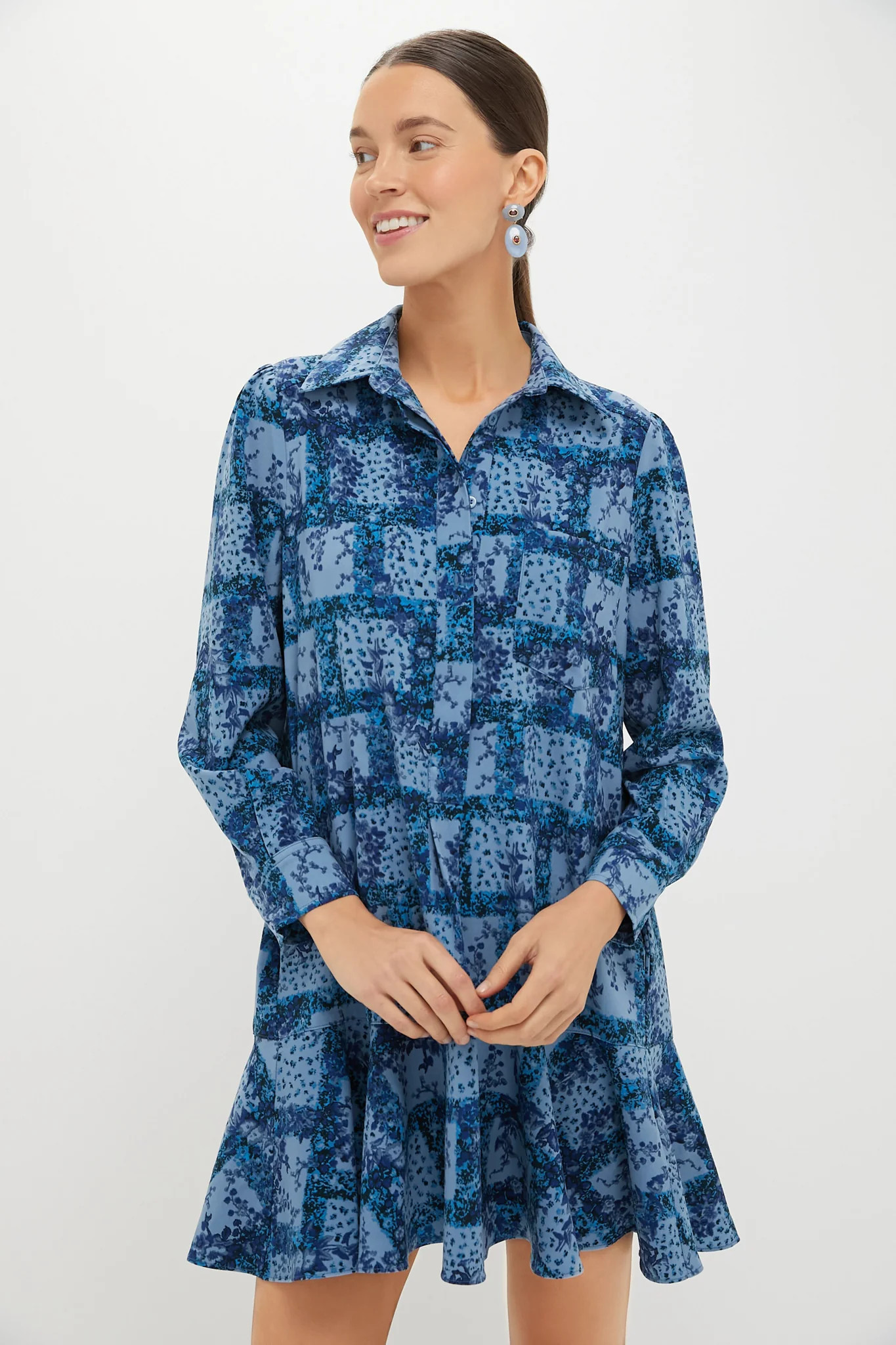 Trellis Vine Crepe Callahan Shirt Dress | Tuckernuck (US)
