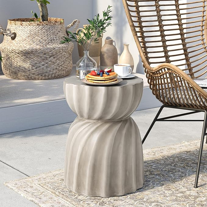 SUNBURY Outdoor Side Table, 14" Outdoor Accent End Table, Patio Side Tables, Outdoor Coffee Table... | Amazon (US)