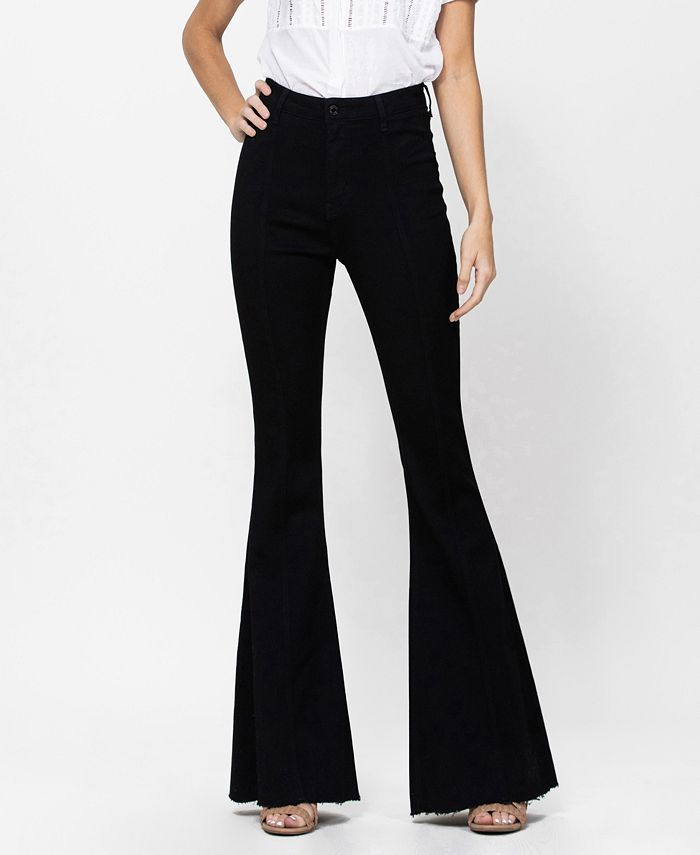 VERVET Women's Super High Rise Vertical Seam Flare Jeans & Reviews - Jeans - Women - Macy's | Macys (US)