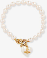 Vivienne Westwood Womens Gold / Creamrose Pearl Sheryl Brass and Faux-pearl Bracelet | Selfridges