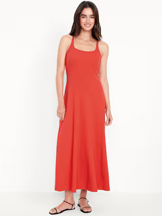Sleeveless Ribbed Maxi Dress | Old Navy (US)