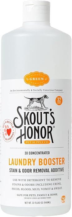 Skout's Honor Laundry Booster Stain & Odor Removal Additive - Plant-Powered Formula for Pet Beddi... | Amazon (US)