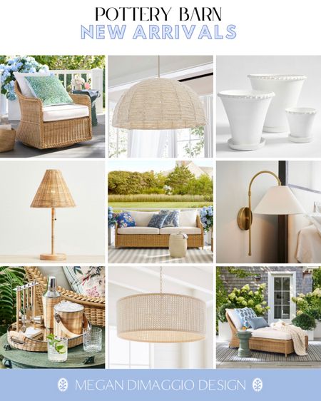 And so many ✨NEW✨ arrivals just dropped at Pottery Barn!! 😍🙌🏻

Including this gorgeous outdoor wicker lounge furniture!! It reminds me of the super pretty but way expensive mainly baskets furniture!! And I was so pleasantly surprised by the prices!! 

And loving this new lighting!! More new arrivals linked! 

#LTKSeasonal #LTKhome #LTKFind