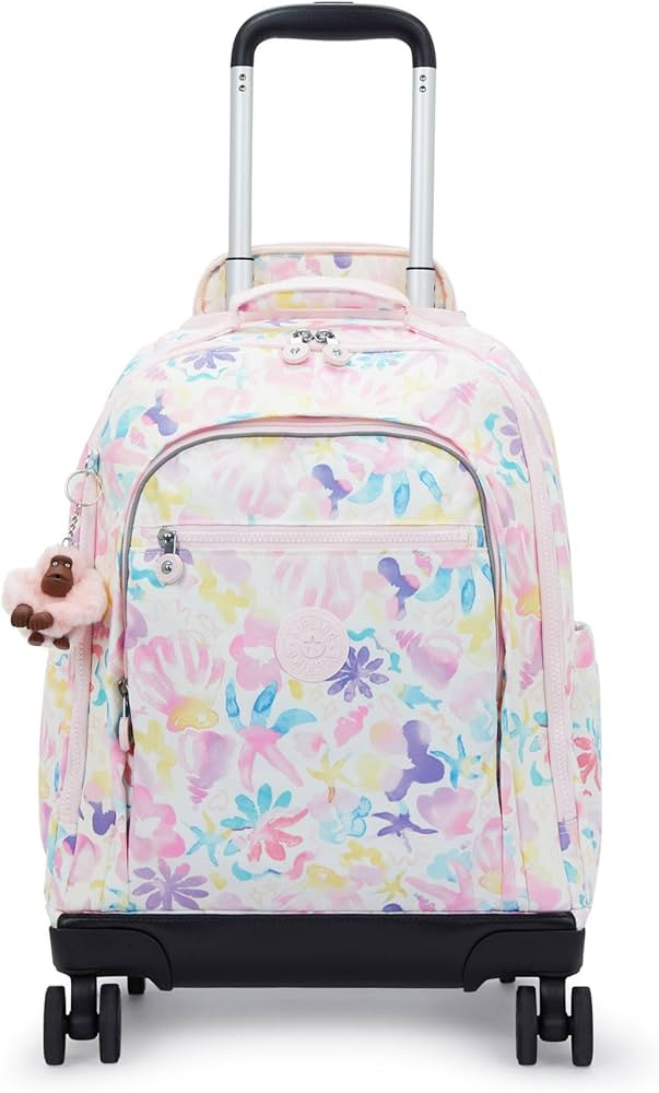 Kipling New Zea Printed 15" Laptop Rolling Backpack Aqua Sea | Amazon (US)
