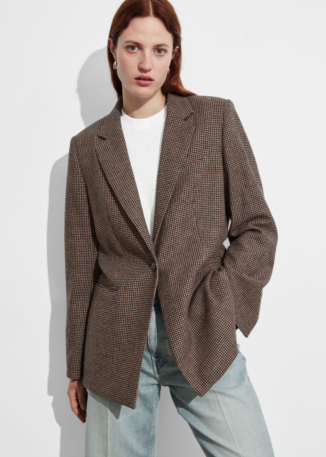 Wool-Blend Blazer - Orange | & Other Stories US