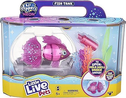 Amazon.com: Little Live Pets - Lil' Dippers Fish Tank: Splasherina| Interactive Toy Fish & Tank ,... | Amazon (US)