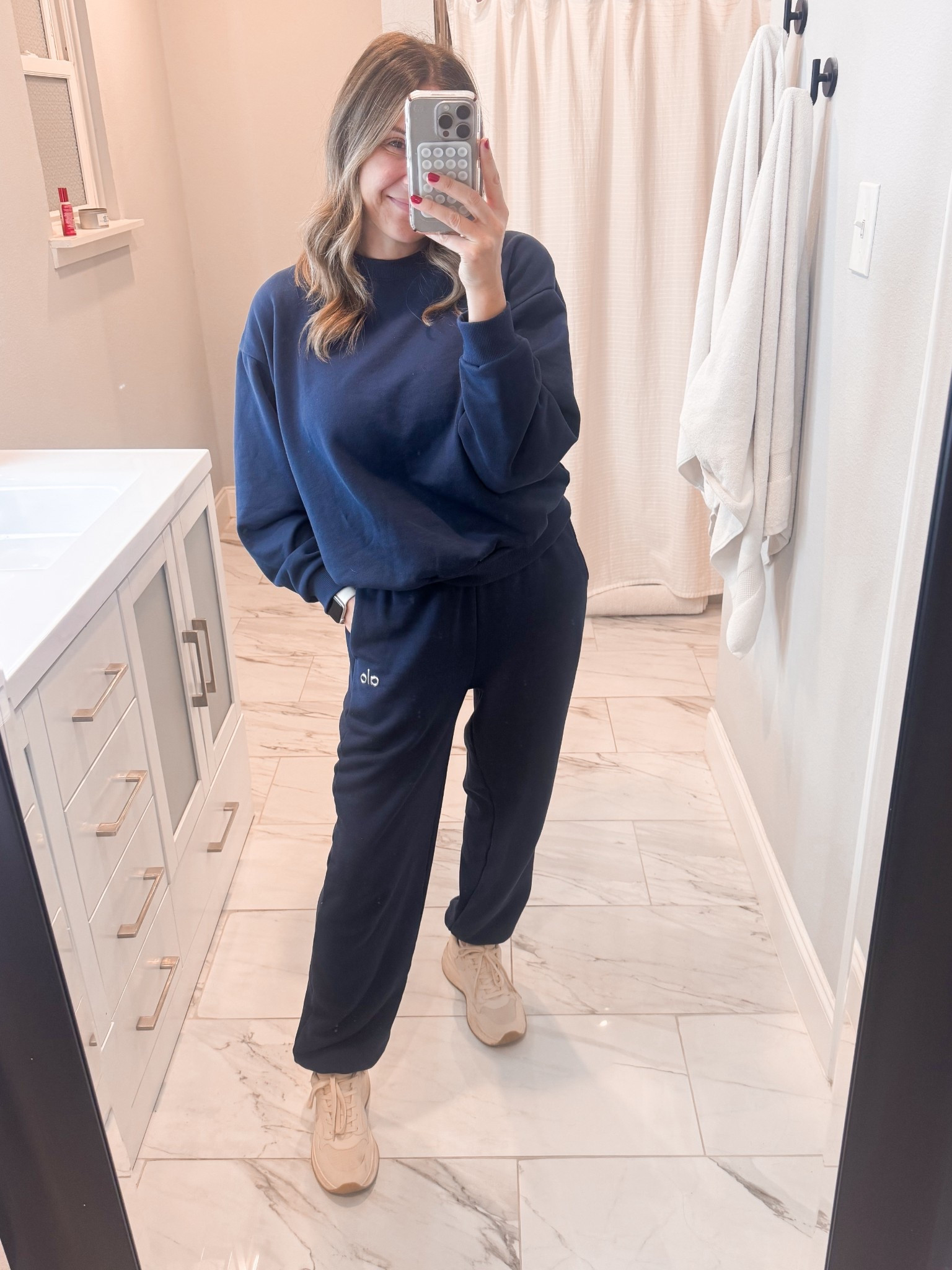 Small in both. 

#LTKgrwm #LTKOver40 #LTKdayinmylife