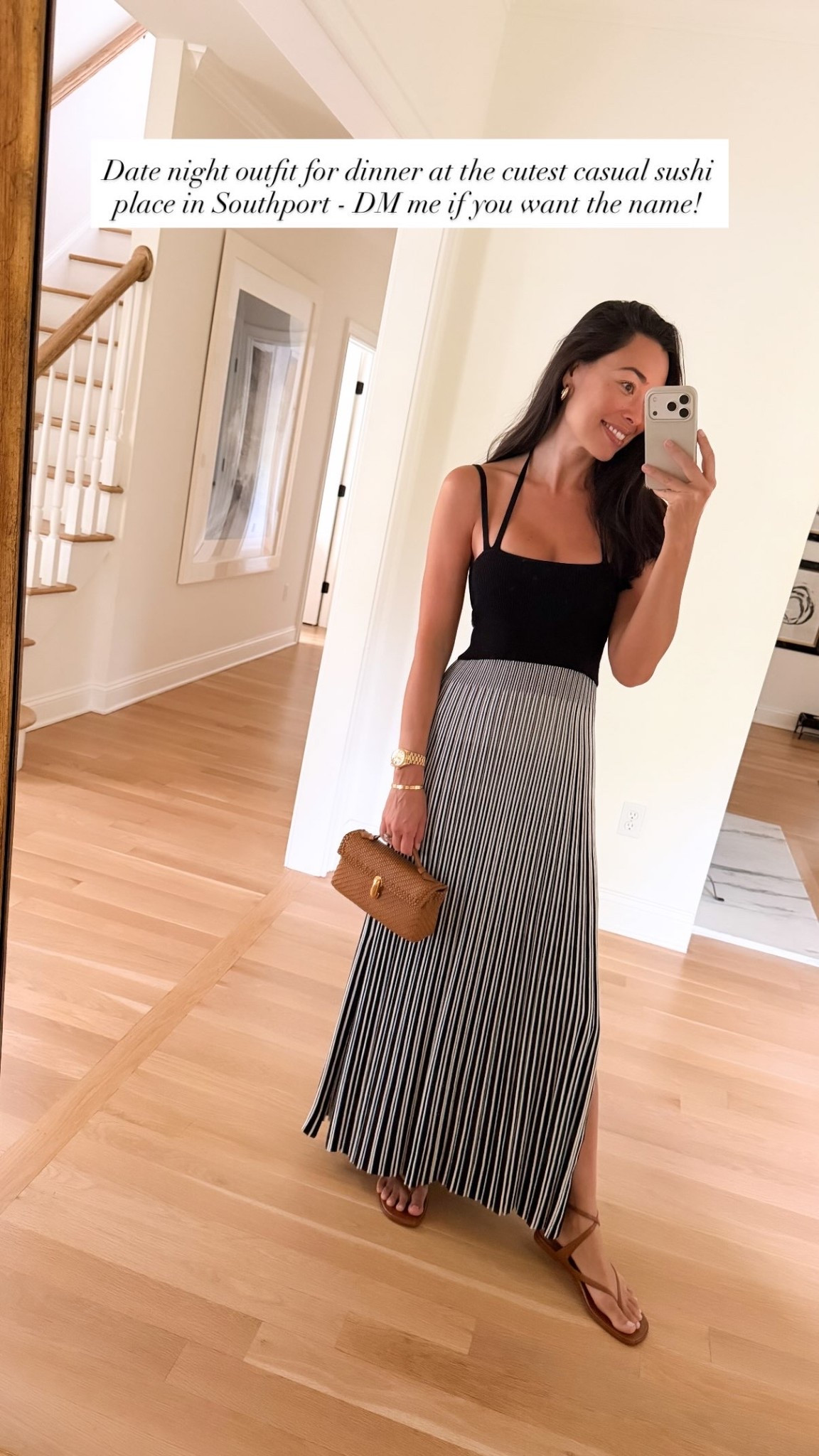 Dress is an oldie but goodie similar below! Date night outfit, stripe knit dress, summer sandals.

#LTKootd #LTKSeasonal #LTKstorytime