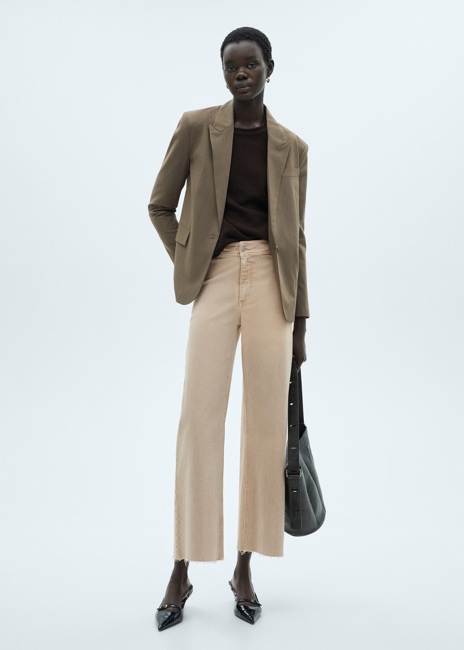 Catherin high-rise culotte jeans - Woman | MANGO USA | MANGO (US)