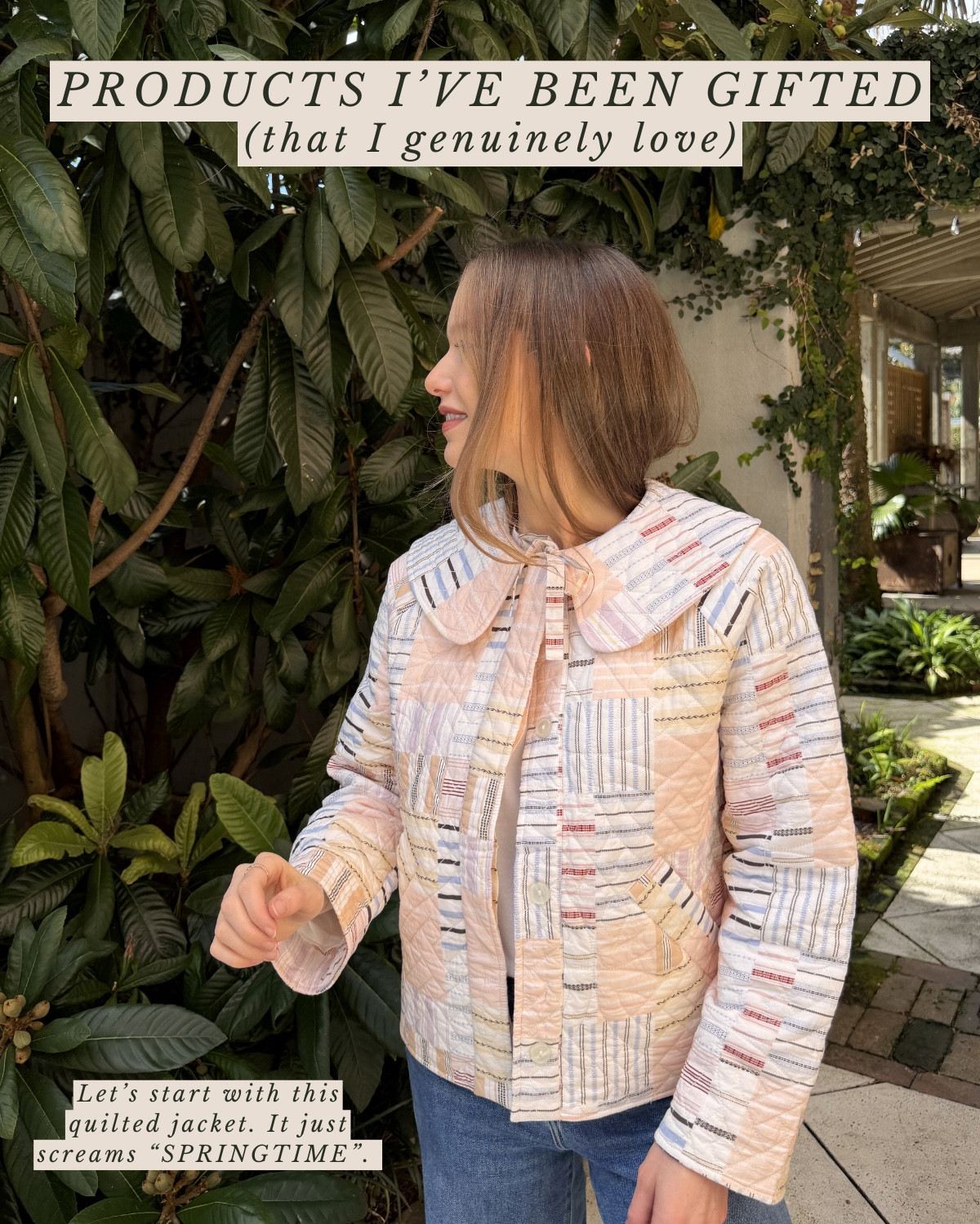 So many lovely brands have been so kind to send me products so I thought I’d share a few that I genuinely love, wear often, ended up purchasing for myself or as gifts for others! From quilted jackets and colorful cardigans (both so perfect for the Springtime farmers market), my everyday beauty products and heavenly non-toxic candles to totes we use prettttty much everyday, olive oil that will change you life and a baby carrier that made it possible to carry my baby boy close after some complications, these are products we LOVE. Becoming a mom this past year has encouraged me all the more to buy non-toxic items—from 100% organic cotton clothing to organic skincare and makeup…oh and non-toxic candles for slow mornings and evenings meant to linger. I so desire wholeness in every area of our lives! Since becoming a mama, I’ve also wanted to add more color, prints and patterns into my wardrobe (and home). Pops of red here and quilted jackets there. Comfort has been key especially since having Auggie and there are some things I wear on repeat because they feel like a big hug or because they’re easy to throw on lol. I reach for my suede clogs almost daily and I have been wearing this quarter zip jacket on repeat for about a month. I like everyday pieces that are elevate, while also offering some ease. A cardigan is easy to throw on, but make it a cashmere cardigan that’s a fun color and boom, your outfit just became more interesting and elevated. I hope these products add a little happiness, wholeness and ease to your life!

#LTKdayinmylife #LTKActive #LTKSaleAlert