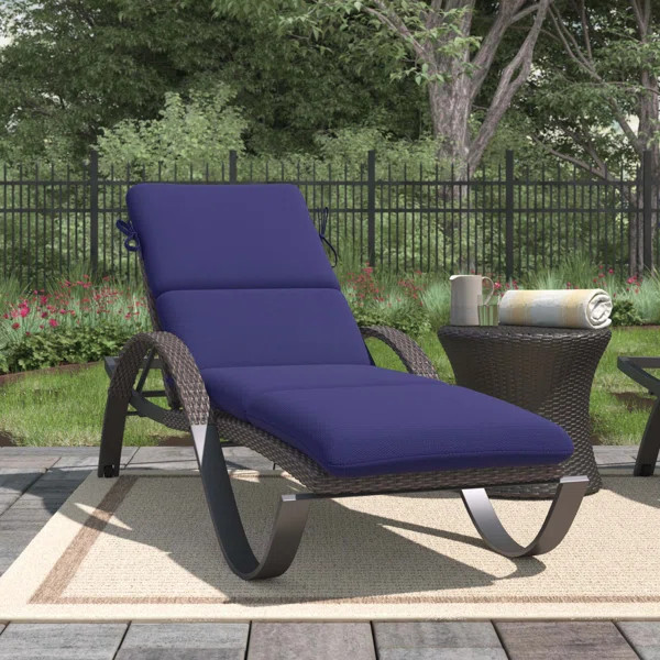 Ashok Sunbrella Outdoor 3.5'' Chaise Lounge Seat / Back Cushion | Wayfair North America