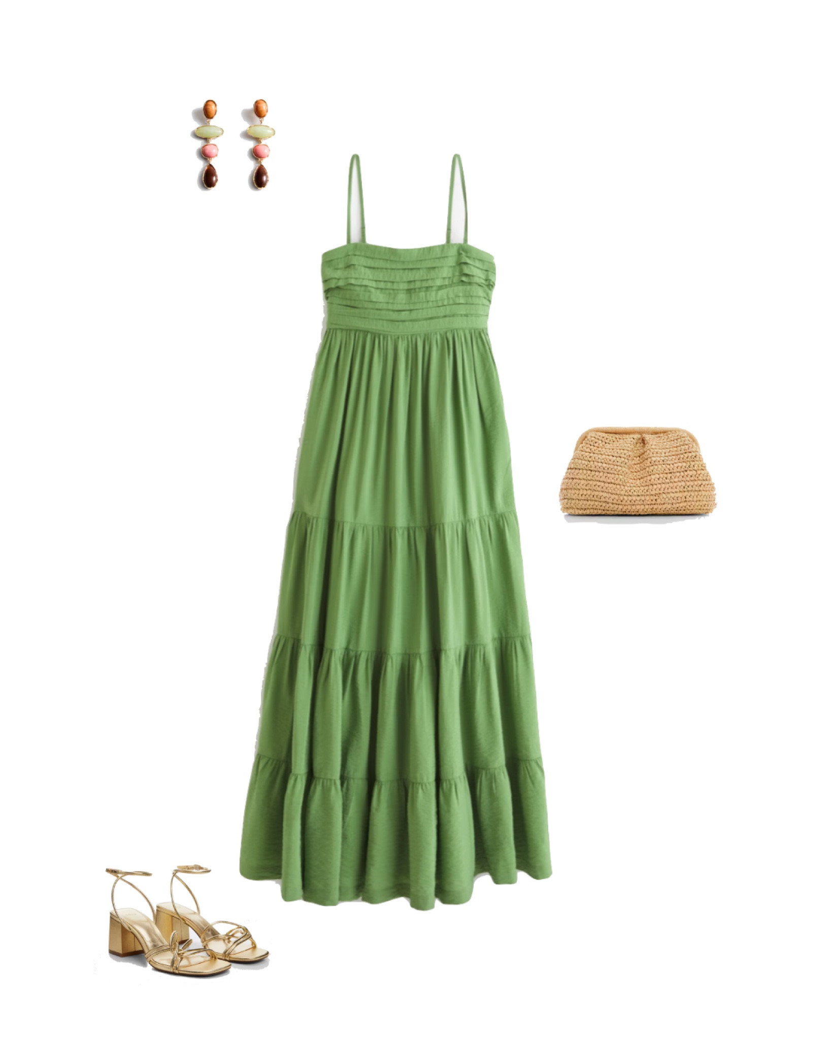 Green summer dress outfit #greendress 

#LTKuk #LTKsummer #LTKeurope