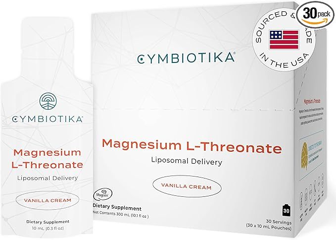 CYMBIOTIKA Magnesium L-Threonate 1300mg, Liposomal Delivery, Focus Memory Brain Support, Magnesiu... | Amazon (US)