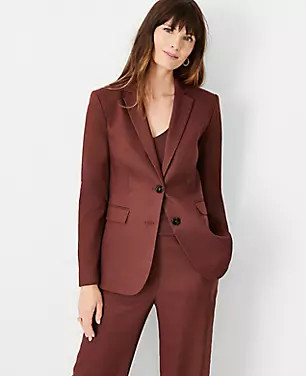 The Greenwich Blazer in Linen Blend | Ann Taylor (US)