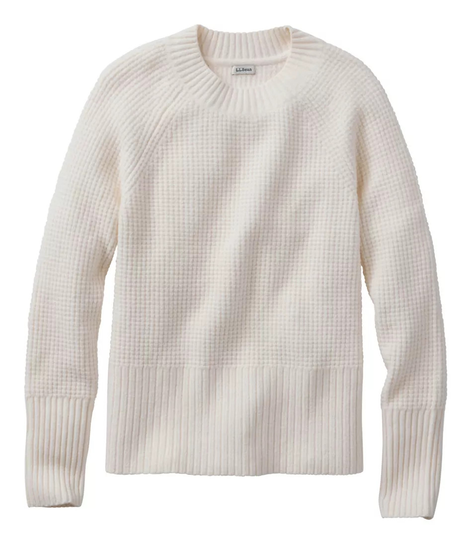 Women's SuperSoft Waffle Sweater, Crewneck | L.L. Bean